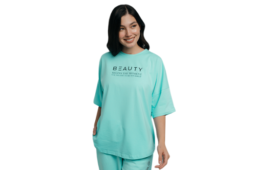 Футболка BEAUTY BEGINS THE MOMENT
